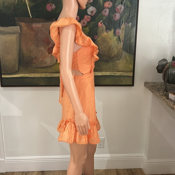 NEW with tags Saints + Secrets peach summer dress - Picture 3 of 9